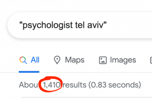 psychologist tel aviv search results